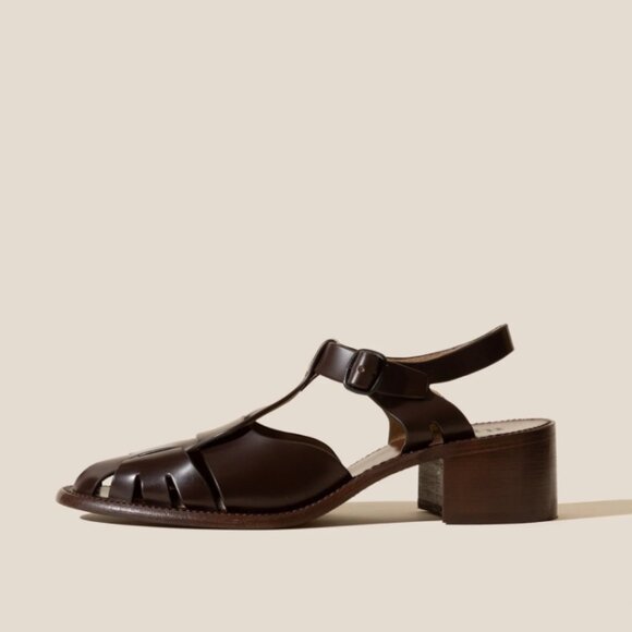 Hereu Pesca Heeled Sandal Burgundy size 38 - Picture 1 of 6